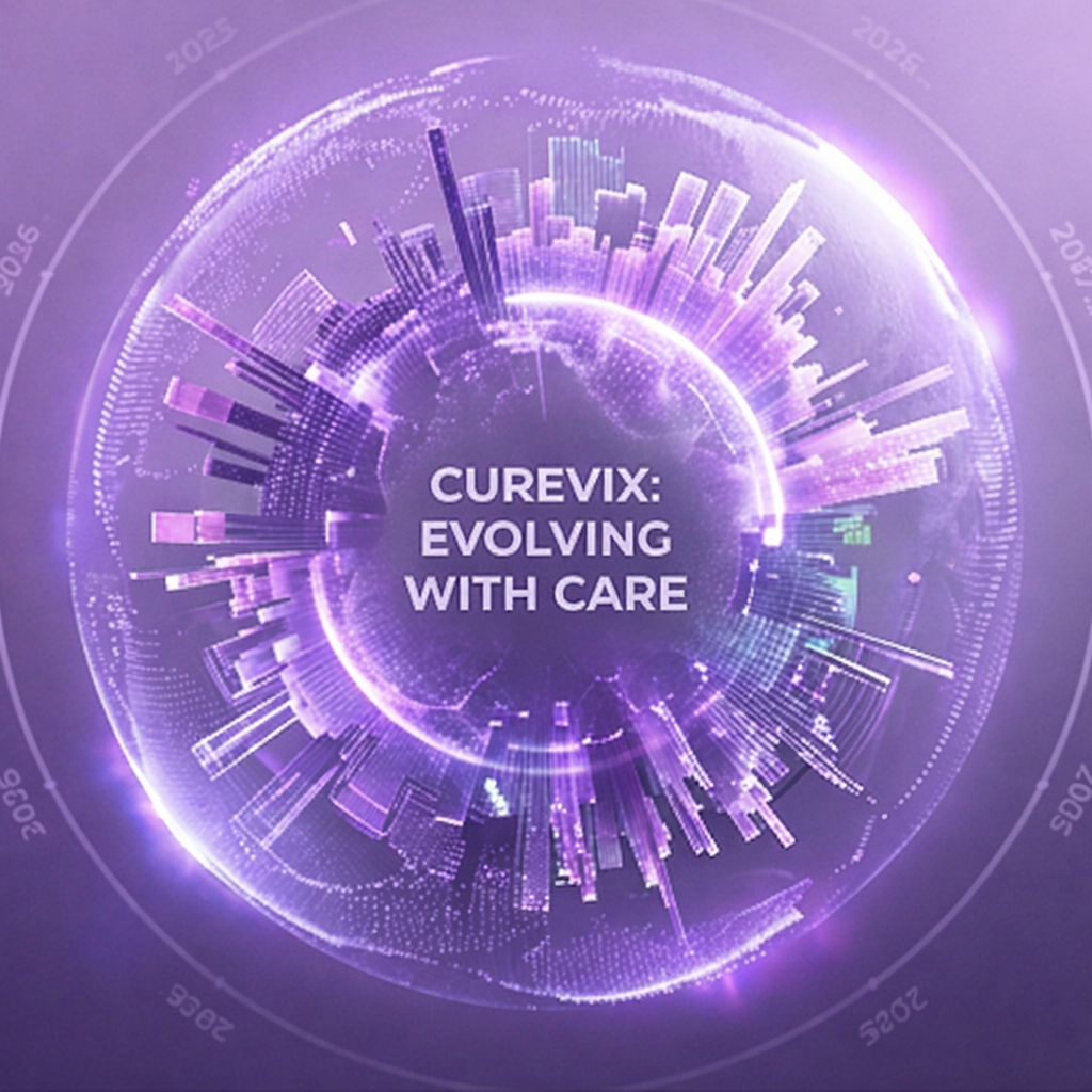 futuristic cityscape of curevix vision